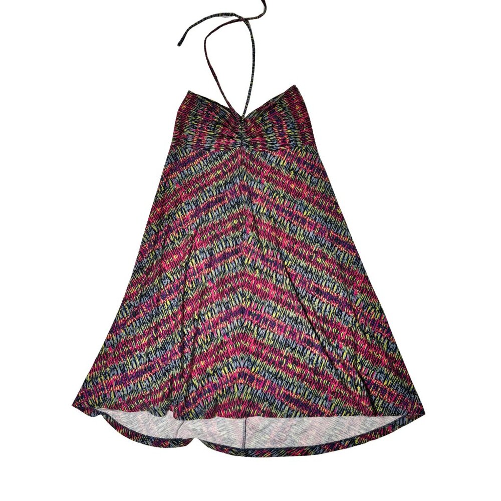 Patagonia Women’s Halter Sundress Multicolor Ikat Print Organic Cotton Blend (M)